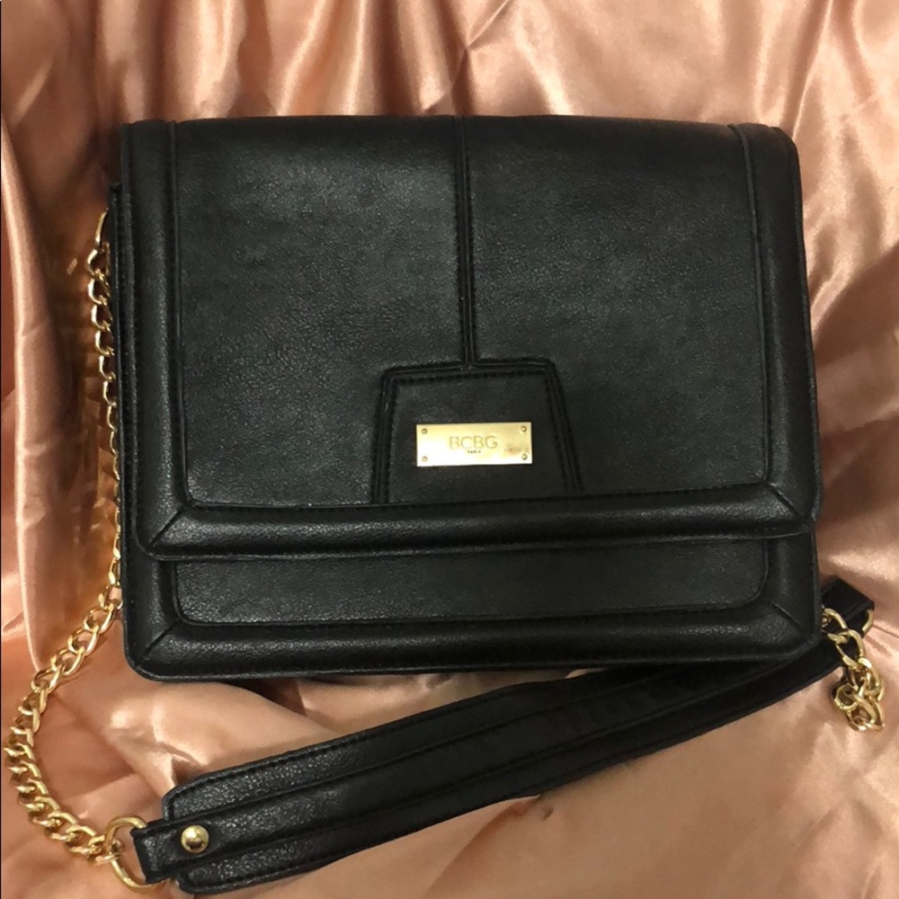 BCBG Black structured bag